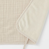 無印良品 綿ガーゼ 綿混ベロア リバーシブルまくらパッド ４３×６３ｃｍ用 ベージュ 良品計画