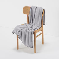 無印良品 綿シンカーパイルひざ掛け ８０×１３０ｃｍ グレー 良品計画