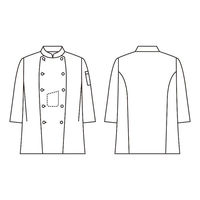 住商モンブラン TC6623-2_6L コックコート 兼用7分袖 白 6L 1ケース(1個)（直送品）