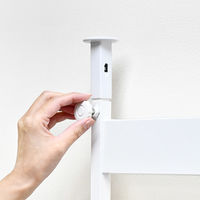 足立製作所 簡単つっぱり ラダーラック【幅60cm】/ホワイト 2379WH 1個（直送品）