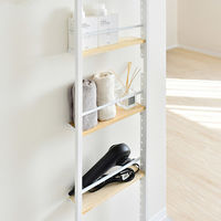 足立製作所 スリムウォールラック【幅40cm/つっぱり式】/ホワイト A173WH 1個（直送品）