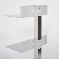 足立製作所 Tsum dock ブックタワー【隠しキャスター付・プレミアム10段】/シルバー DS145SV 1個（直送品）