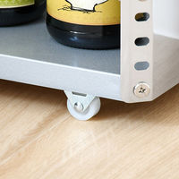 足立製作所 ステンレス製 隙間収納ワゴン【幅20×高さ159cm】 2383 1個（直送品）