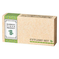 内海産業 使い捨てスプーン バンブーファイバー 携帯カトラリーセット 2323330 1ケース(200個(1個×200))（直送品）