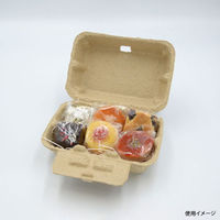 日本モウルド工業 弁当容器 パルボックス(小)茶 42052 1ケース(200個(1個×200))（直送品）