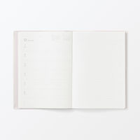 無印良品 月曜始まりマンスリー ウィークリースケジュール帳 ２０２５年１２月始まり Ｂ６ ホワイトグレー 良品計画