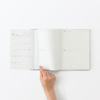 無印良品 一覧できるスケジュール帳 マンスリー デイリー ２０２５年１２月始まり 月曜始まり Ａ５ 白 良品計画