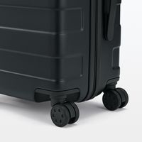 無印良品 バーを自由に調節できる ハードキャリーケース ３６Ｌ 黒 タテ５４×ヨコ３７×マチ２４ｃｍ 良品計画