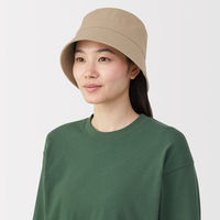 無印良品 ＵＶカットコットンツイル バケットハット ５６．５～５９ｃｍ ダークベージュ 良品計画