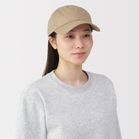 無印良品 ＵＶカットコットンツイル キャップ ５５～５９ｃｍ ダークベージュ 良品計画