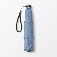 無印良品 晴雨兼用 軽量 折りたたみ傘 親骨の長さ５０ｃｍ スモーキーブルー 良品計画