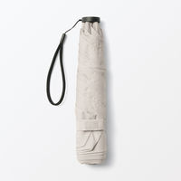 無印良品 晴雨兼用 軽量 折りたたみ傘 親骨の長さ５０ｃｍ アイボリー 良品計画