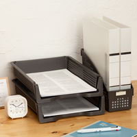 ブックスタンド メッシュスタンド Ａ4 ダークグレー　幅10.4×奥行27.1×高さ17.8cm　1個 オリジナル