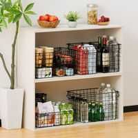 【収納バスケット】　ワイヤーバスケット　スリム　深型　ERC-03　1個 オリジナル