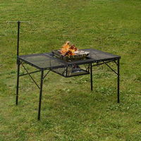 アイアンメッシュ 3FD BBQテーブル 13070-BC 73581002 LOGOS/ロゴス
