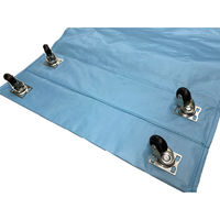 丸玉工業 ラミクロスバッグ L キャスター付 ブルー 90371822 1セット(1枚×5)