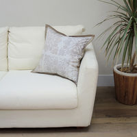 川島織物セルコン フレームジオメドリ 背当クッションカバー 450×450mm ベージュ LL1364_08BE 1枚（直送品）