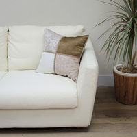 川島織物セルコン 川島織物セルコン エレガントパッチ 背当クッションカバー 450×450mm ベージュ LL1362_08BE 1枚（直送品）