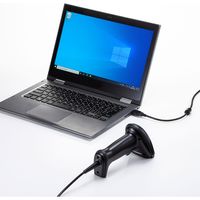 バーコードリーダー USB接続 2次元 1次元両対応 ハンディタイプ 画面読み取り可能 JAN UPC ITF QRコード対応 1個（直送品）