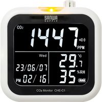 サンワサプライ CO2二酸化炭素測定器(温度・湿度計付き) CHE-C1 1個（直送品）