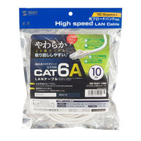 サンワサプライ カテゴリ6Aより線LANケーブル KB-T6AY-10W 1個（直送品）