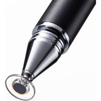 サンワサプライ ディスク式&導電繊維タッチペン(ブラック) PDA-PEN50BK 1本