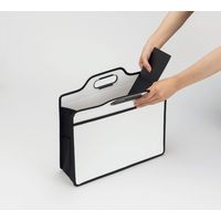 ライオン事務器 オフィスキャリングバック ビジカル A4ヨコ型 BK-353B 青(ブルー) 12901 1冊