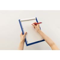 ライオン事務器 フラップ式ホルダー ビジカル A4E FH-300B 青(ブルー) 13986 1セット(1冊×3)