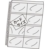 ライオン事務器 分類ポケット カードサイズ A4 30穴 BP-8 14726 1セット(15枚:5枚×3)