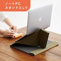 ノートPCカバー ノートPCスタンド 対応サイズ/～14インチまで 「ネスティ」 NST10ミト ミドリ 1個 キングジム