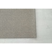 スミノエ コンシェルジュ ウールスコット ヘリンボーン 防炎 ラグ WS201 2000×2000mm グレー 1枚（直送品）