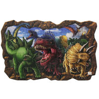 サンスター文具 いっしょにあそぼう!ジグソーパズル ディノ・アース 2669001A 1セット(3枚)（直送品）