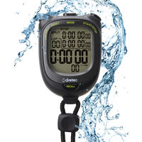 【タイマー】 ドリテック ストップウォッチ スピールL ブラック SW-123BK 1個