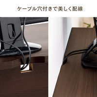 サンワサプライ パソコンデスク(W90cm・書斎机・木製) 100-DESKH026M 1台（直送品）
