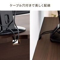 サンワサプライ パソコンデスク(W120cm・書斎机・木製) 100-DESKH027M 1台（直送品）
