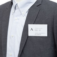 コクヨ　クリップ付名札　名刺カードホルダー　ハードケース　サイド挿入式　ナフ-20X10　1セット（10枚）