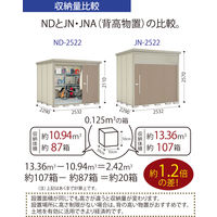 【タクボ物置】田窪工業所 Mr.トールマン　ブライト　一般型　結露減少屋根　カーボンブラウンJNA-Z5829B 1台（直送品）
