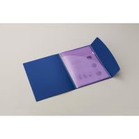 ライオン事務器 ホルダー用ブック〈ビジカル〉 A4S 4ポケット レッド(赤) HB-313B 12970 1セット(5冊)（直送品）