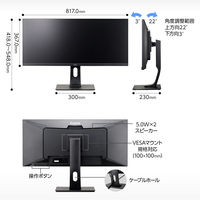 iiyama 34インチウルトラワイド液晶モニタ- IPSパネル 上下昇降機能 XUB3493WQSU-B1 1台
