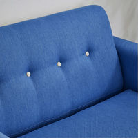 後藤家具物産 多機能ソファー 幅1200mm ブルー SO-SM-BL 1台（直送品）