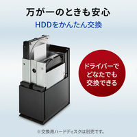 外付ハードディスクHDD 8TB USB 3.2 Gen 1対応/2ドライブ搭載（RAID 0/1対応）