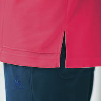 明石スクールユニフォームカンパニー ニットシャツ ラベンダー×ネイビー L UZL3209 1枚（直送品）