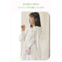 チェキケース instax mini 12専用 クリア カメラケース マグネット式フラップ ピンク IC-CCM12PN エレコム 1個（直送品）