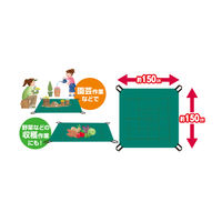 高芝ギムネ製作所 ガーデンシート 1.5×1.5m M-33 1個（直送品）