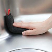 キッチン 排水口 掃除 ヌメリ取り タワシ ブラック 1個 サンベルム