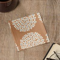 フラワーラミネートコースター ベージュ studio CLIP