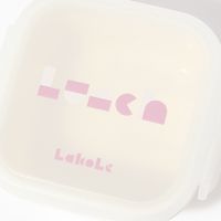 (らこれキッズ)ブロックロゴデザートケース アイボリー 保存容器 LAKOLE/ラコレ