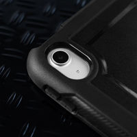 iPad11インチA16 iPad10.9インチ 第10世代 耐衝撃ケース 縦横スタンド可能 360度回転ホール 長さ調節が可能ハンドル 黒（直送品）