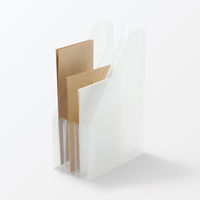 無印良品 ポリプロピレン スタンドじゃばらファイル Ａ５用 ３ポケット 1セット（1個×2） 良品計画