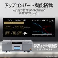 東芝エルイートレーディング AUREX ハイレゾ対応CDラジカセ AXーKCR90(S) 1台